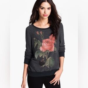 WILDFOX rose 🌹 sweatshirt w country southwestern cottagecore vibe